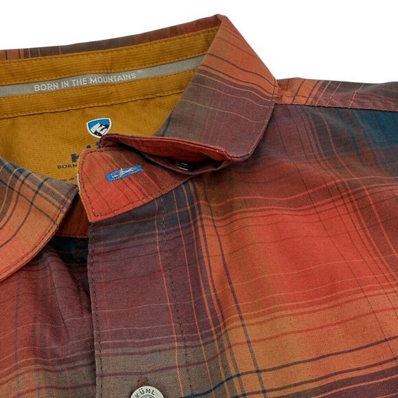 Kuhl Men's Response Ultra-Lightweight Stretch Short Sleeve Shirt Inferno Small - Picture 4 of 11